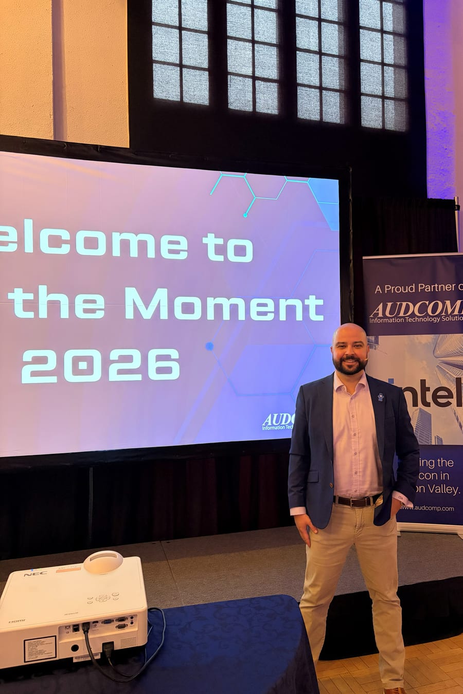 Cameron Allen of Intel presenting